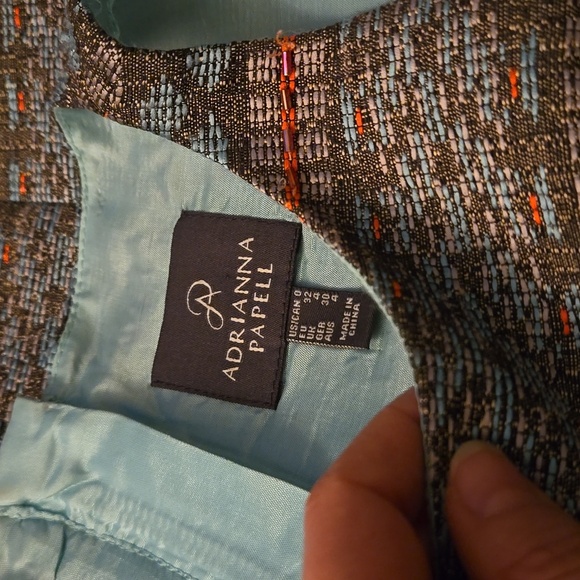 Adrianna Papell Multicolor Patterned Mini Dress - Picture 12 of 12